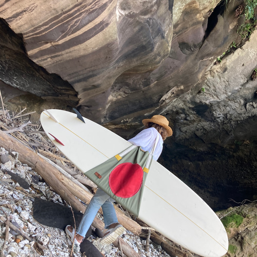 サーフボードキャリーバッグ (khaki) ロングボード ミッドレングス