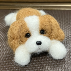 限定品♡ハンドメイド❤︎羊毛フェルト　キャバリア♡置物 人形　愛犬♡ 2枚目の画像