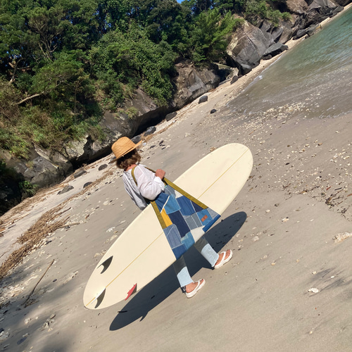 貴重　海外製　サーフボードバッグ　サーフボードケース　デニム 貴重 海外製 サーフボードバッグ サーフボードケース デニム