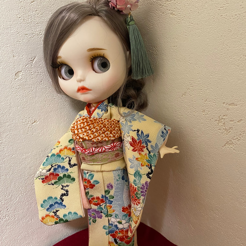 リカちゃん アイシードール 着物 作り帯 セット 振り袖 帯