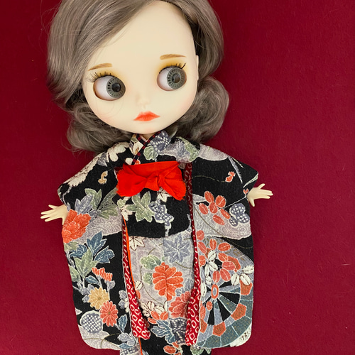 22cmドールさん着物 正絹振袖 0160 ブライス アイシードール その他