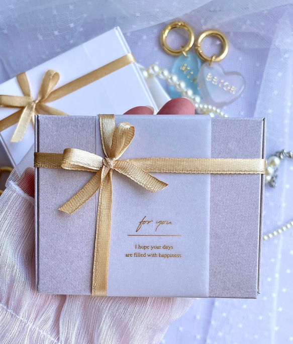 大人っぽ♥くまのキーリング　/名入れ/文字入れ/プチギフト/キーホルダー 19枚目の画像