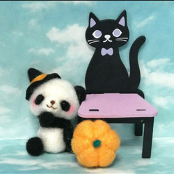 羊毛フェルト ハロウィンなパンダ 羊毛フェルト 秋都 通販 16417968