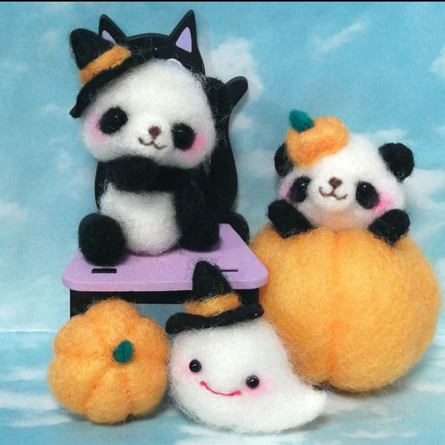 羊毛フェルト　専用　秋たぬき　きつね　レッサーパンダ　　　 ハロウィン 羊毛フェルト 専用 秋たぬき きつね レッサーパンダ ハロウィン 羊毛