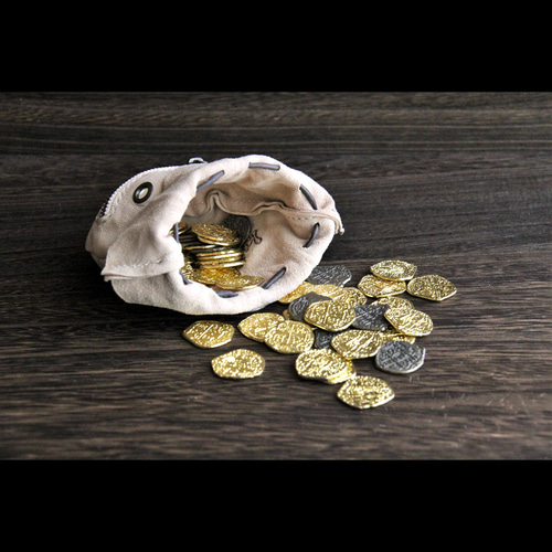 金貨袋 おばけ袋 巾着袋 革工房kimamamono 通販 16418051｜Creema