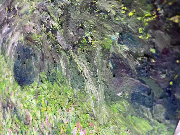 「深緑」油絵（P4） 3枚目の画像