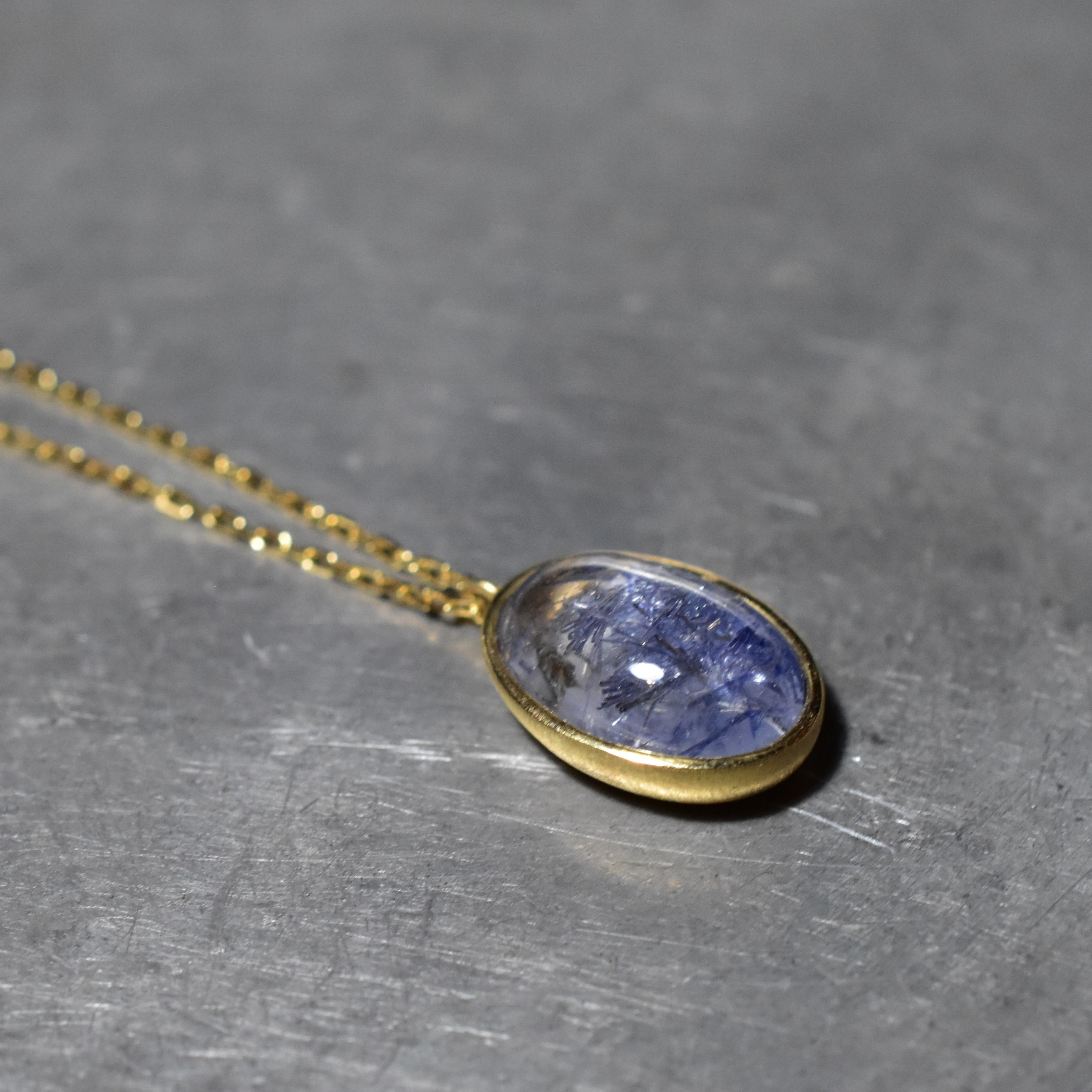 Dumortierite in quartz