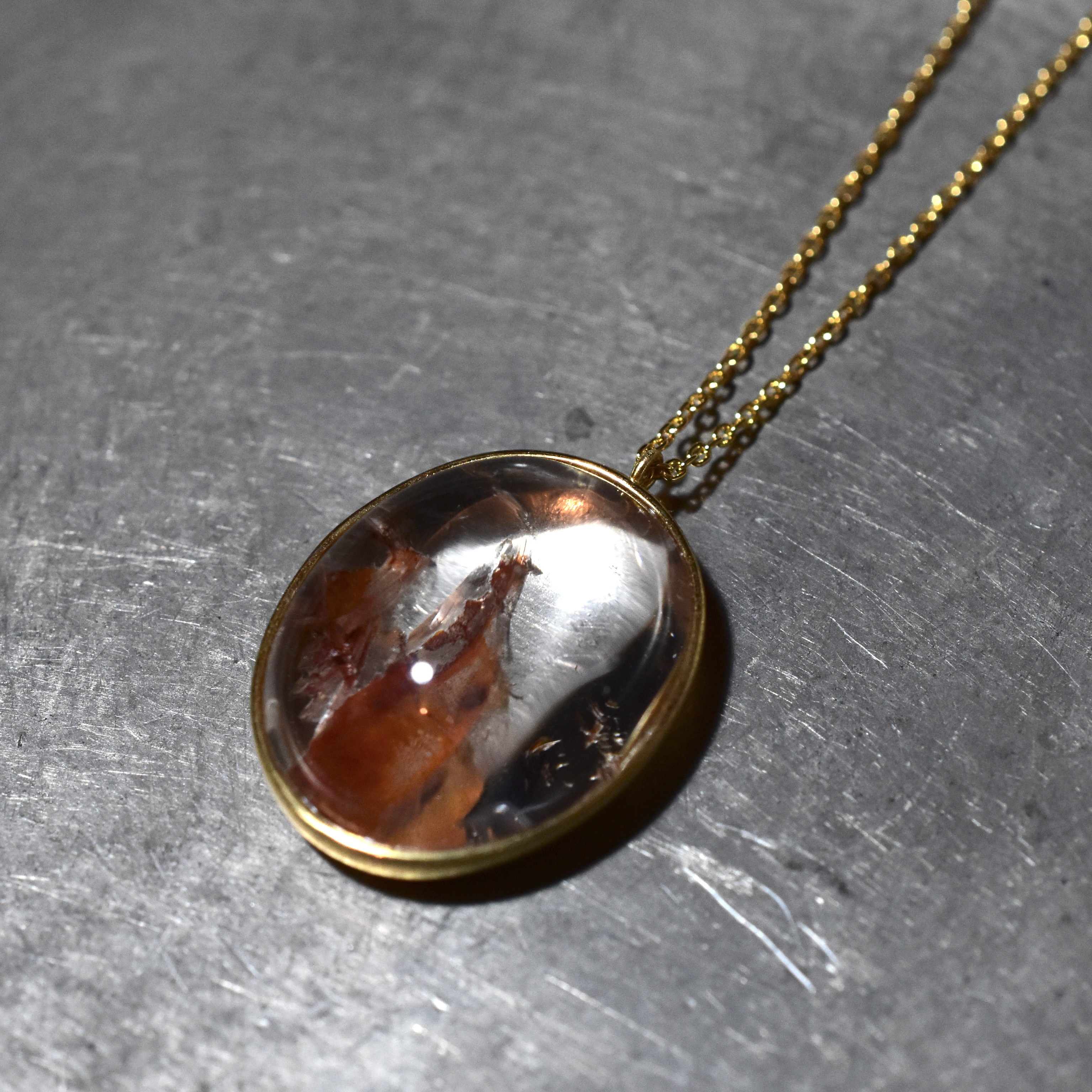 Limonite in quartz