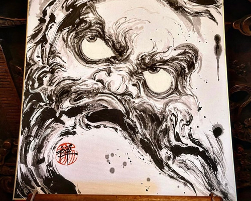 水墨 アートポスター オリジナルイラスト作品 10個絵画セット 絵画