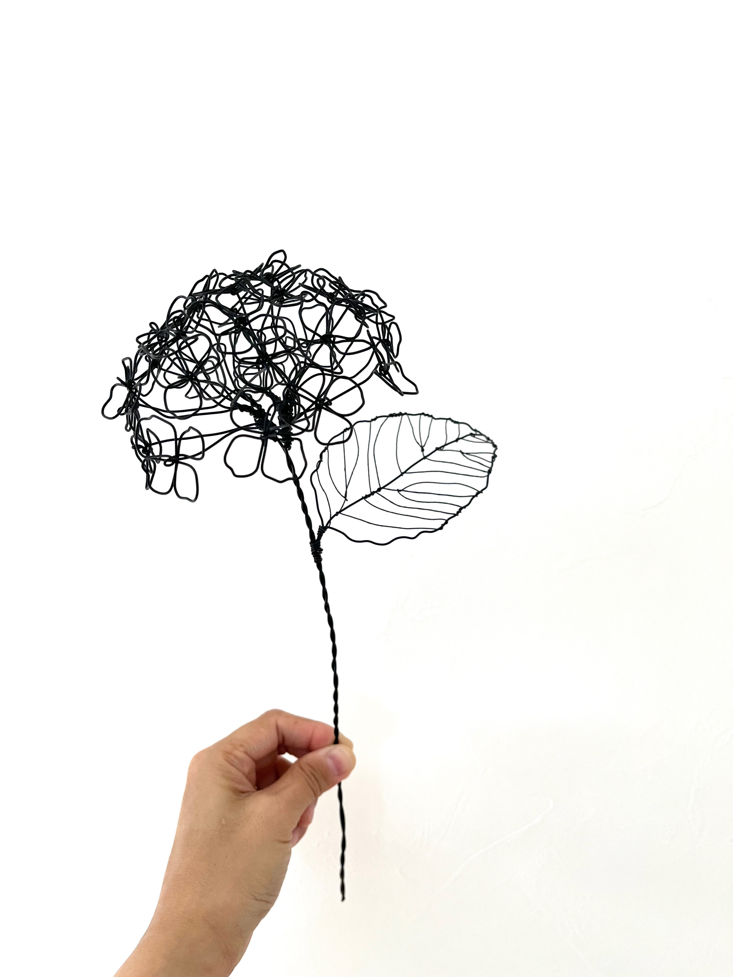 ワイヤークラフト　大きな紫陽花オブジェ　専用画面　ワイヤーアート