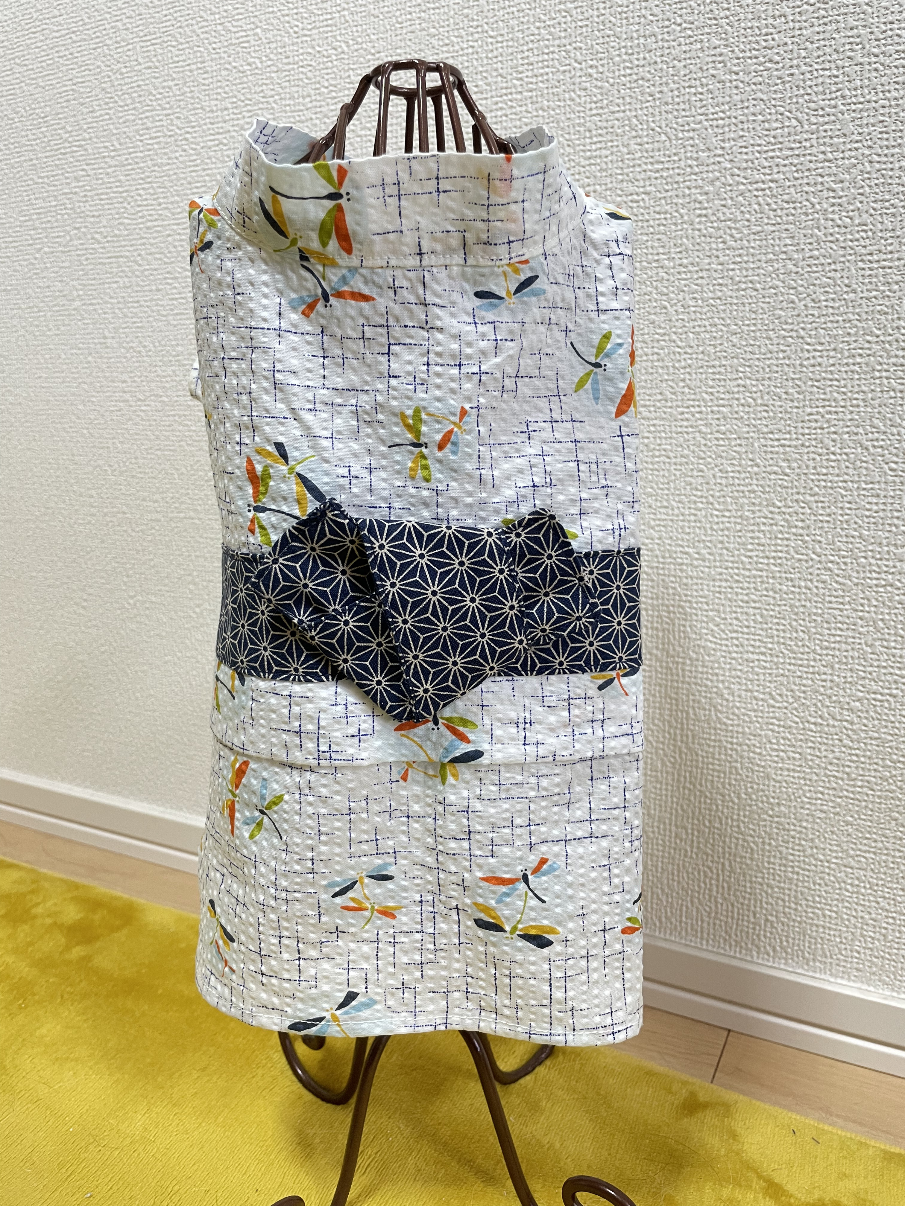 ⭐︎犬服⭐︎浴衣 男の子用 リップル とんぼホワイト ペット服・アクセサリー Leo Leo 通販 16418879｜Creema(クリーマ)