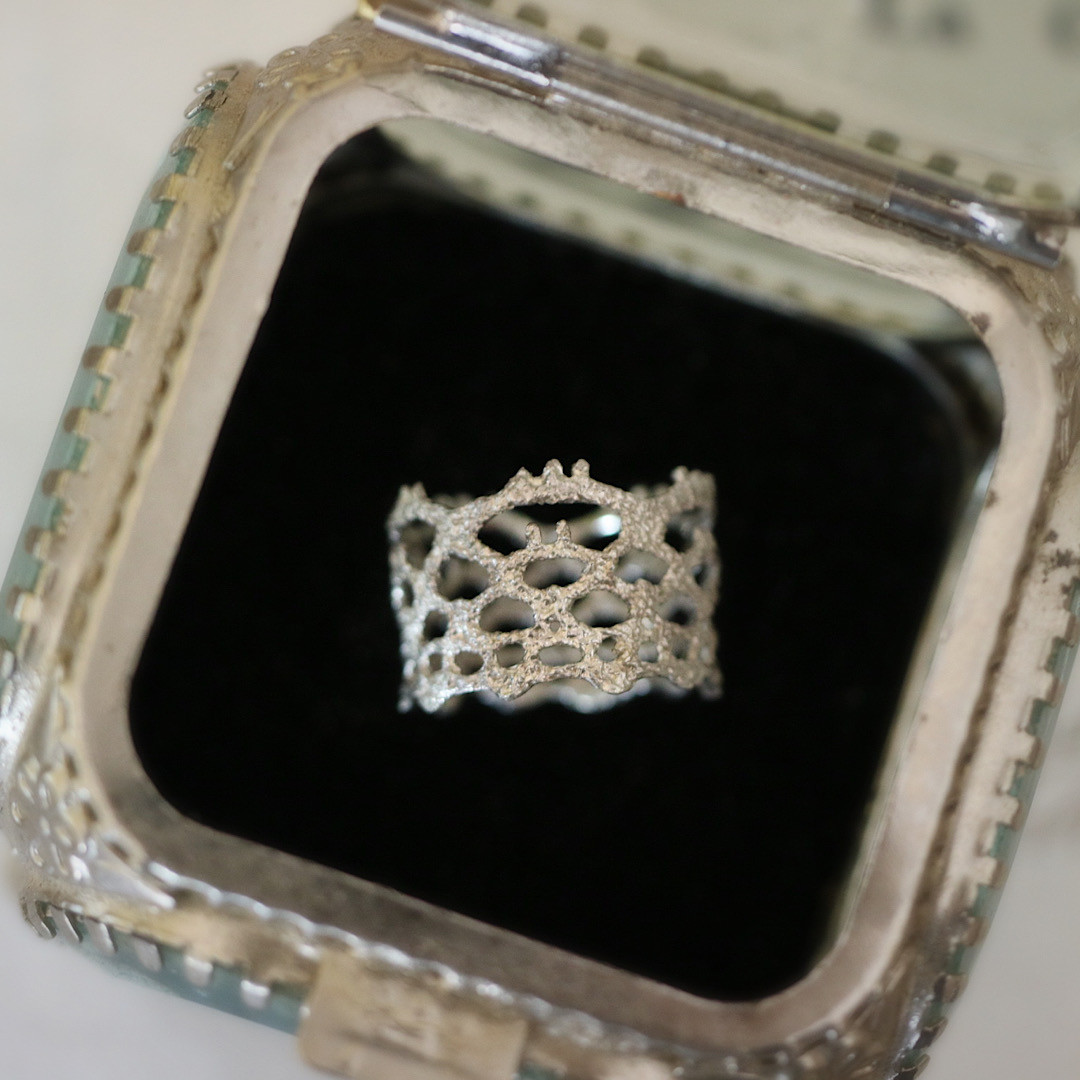 -ロジェ- アンティークレースのシルバーリング