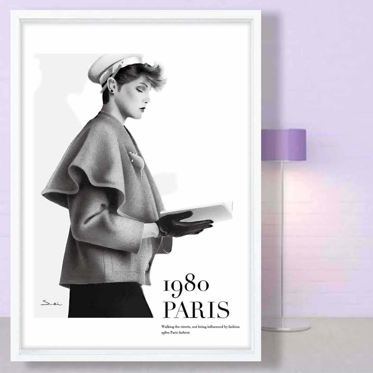 コンプレッサー1　イラスト　ポスター　A4 A3 A2 A1　アートポスター　アート/sei検索　結婚祝い　1769