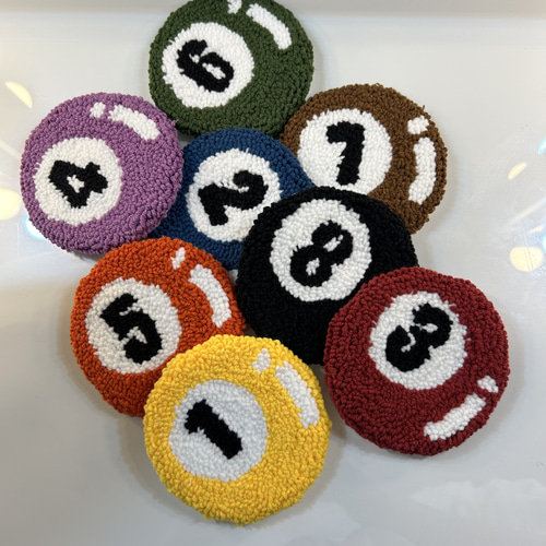 8枚セット ニードルパンチコースター コースター yu's craft room 通販