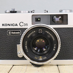 完動品】【3ヶ月保証】オールドフィルムカメラ コニカ KONICA C35 初期