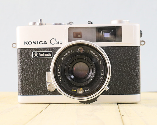 完動品/3ヶ月保証】オールドフィルムカメラ KONICA C35