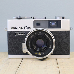 【作動保証1ヶ月】整備済、完動品/ コニカ Konica C35 初期型 作動保証1ヶ月】整備済、完動品/ コニカ Konica C35 初期型