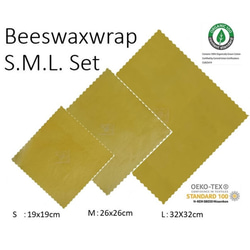 オーガニック蜜蝋ラップ・ミツロウラップOrganic Beeswax Wraps Medium Pack (S.M.L) 2枚目の画像