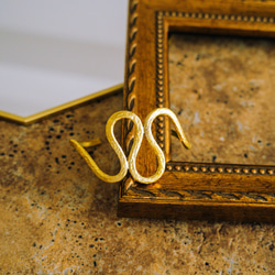 Creema限定  超個性的 真鍮バングル アンティークゴールド フリーサイズ  送料無料　BB014 9枚目の画像