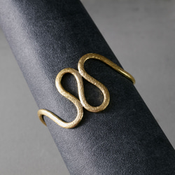 Creema限定  超個性的 真鍮バングル アンティークゴールド フリーサイズ  送料無料　BB014 1枚目の画像