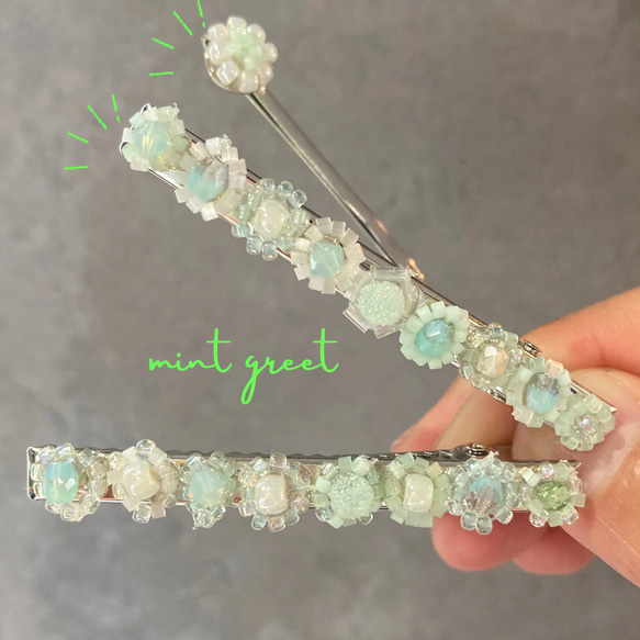 ビーズアクセサリー』フラワービーズ♡ヘアアクセサリー♪ビーズ