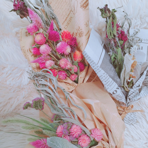 ブーケ3つ！格安☆SALE中☆お洒落可愛いブーケ プレゼントや玄関飾り  