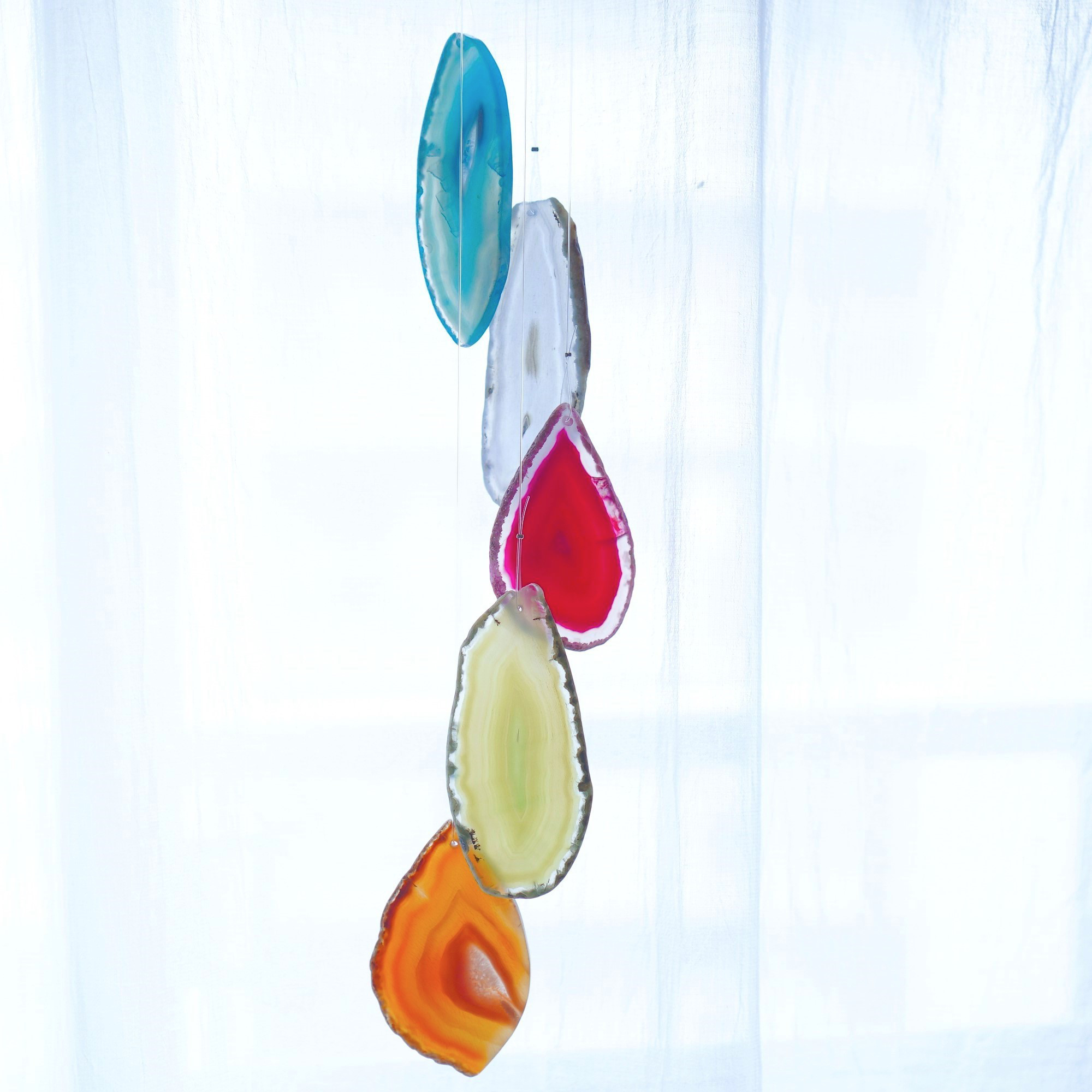 天然石瑪瑙風鈴 - Flower Bouquet 02 メノウのヒーリング