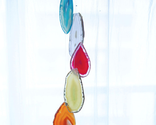 宝飾品　ふんだんに宝石（メノウ）を使って描いた花が咲いた大木 まるで絵画のようなmimaのピクチャーメノー。めのう（アゲート