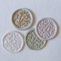 Wax Stamp -Leaf branch ／スタンプヘッド 2枚目の画像