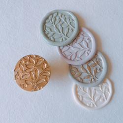 Wax Stamp -Leaf branch ／スタンプヘッド 1枚目の画像