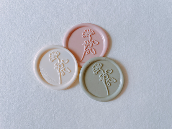 Wax Stamp -Wildflower／スタンプヘッド 1枚目の画像