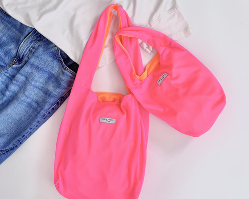 数量限定 再販】ネオンなメッシュバッグ 蛍光色 ネオンピンク