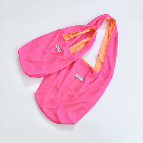 数量限定 再販】ネオンなメッシュバッグ 蛍光色 ネオンピンク ネオン