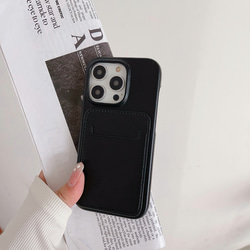 iphone13mini ケース カード収納 シンプル スマホケース 3枚目の画像