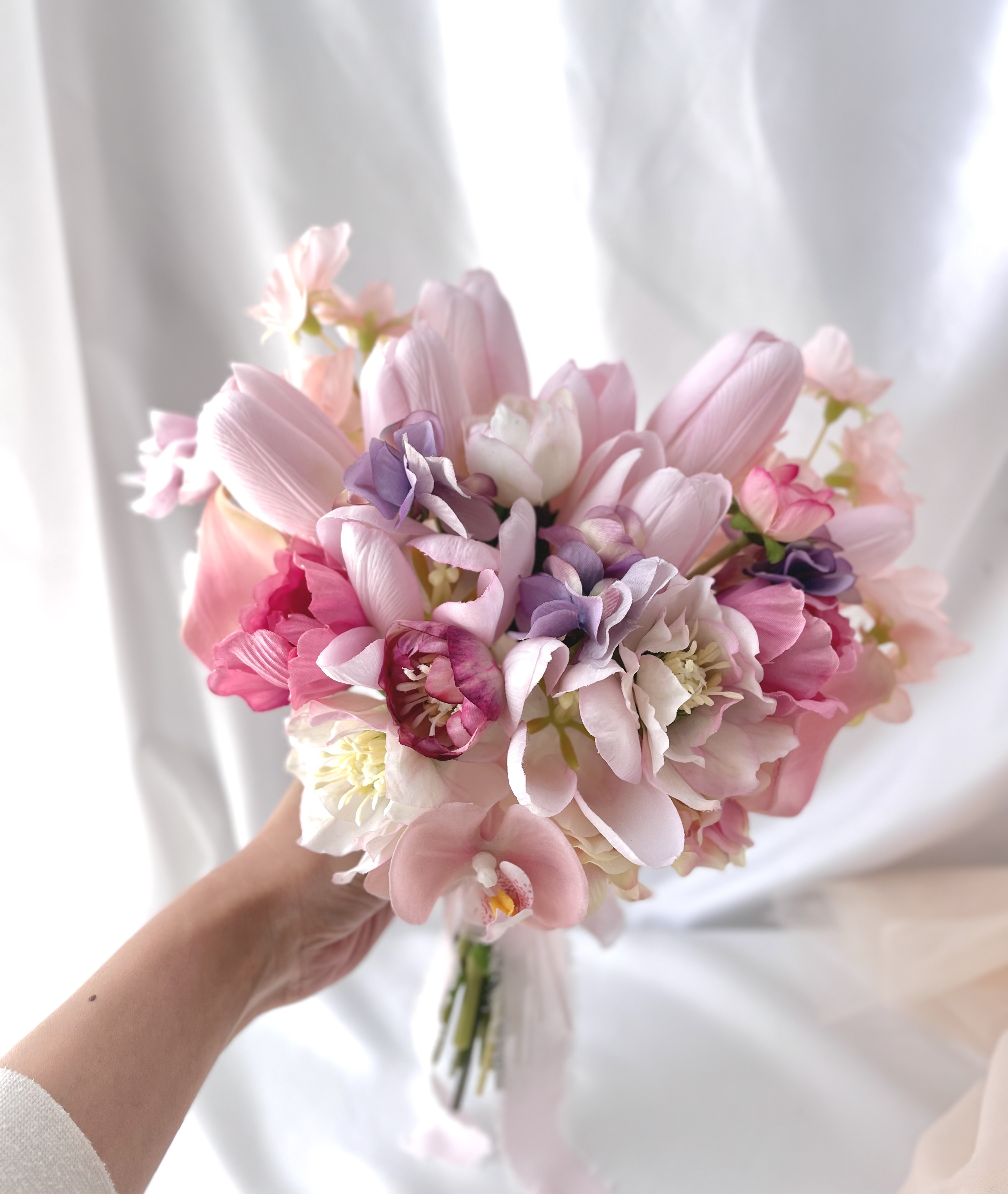 レンタルブーケ　ハートブーケ　サスティナブル　ウエディングブーケ　ブライダルブーケ　前撮り 7,700円