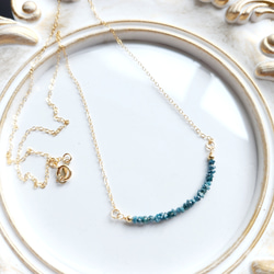 【一点物】雫 アイオライト ヘアゴム ✩.*˚天然石×ヘアゴム 一点物】雫 アイオライト ヘアゴム ✩.*˚天然石×ヘアゴム