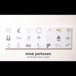 ファブリックパネル　ミナペルホネン　ハロースワロー　ツバメ　黒　春　インテリア ファブリックパネル ミナペルホネン インテリア 丸型 ボード