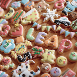【F.DX働く車バースデーセット】アイシングクッキー 誕生日 ケーキデコレーション プチギフト お菓子 車 クルマ カー 4枚目の画像