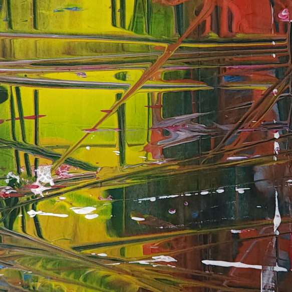 ひろ・あおき　作　「筥001」力への意思　アクリル/木箱　抽象絵画　現代アート　オブジェ　立体作品 10枚目の画像