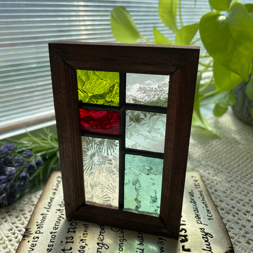 ステンドグラス3点セット ステンド グラス ステンドグラス ステンドガラス デザインパネル