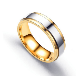 ペアリング　結婚指輪　クリスマス　誕生日　記念日　プレゼント　シンプル　ステンレス　つけっぱなしok　金属アレルギー対応 2枚目の画像