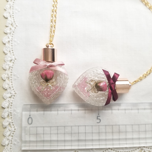 Parfum Princesse Rose 姫薔薇の香水瓶ﾍﾟﾝﾀﾞﾝﾄ〔ﾊｰﾄ/ﾋﾟﾝｸ.ﾜｲﾝ 