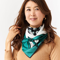 お値下げ　　 エレガント グリーンスカーフ 37fd306621b7ed72442f21a60a61f3