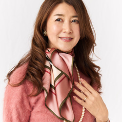 母の日ギフト】エレガントスカーフ（グリーン、ベージュ、黒）大判