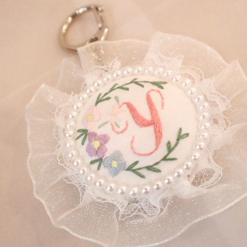 お名前 ロゼット 刺繍 入学 入園 お名前チャーム チャーム yui 通販