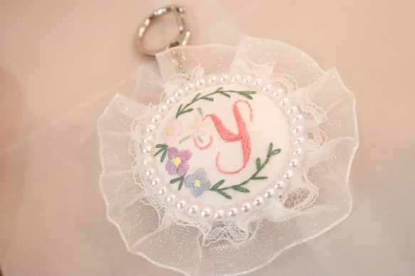 お名前 ロゼット 刺繍 入学 入園 お名前チャーム チャーム yui 通販