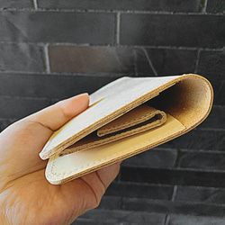 現品限りSALE！実りの秋財布スタイルを選ばない長財布×2つ折り財布ペア♡「ショート＆ロングフラット」スリム財布 4枚目の画像