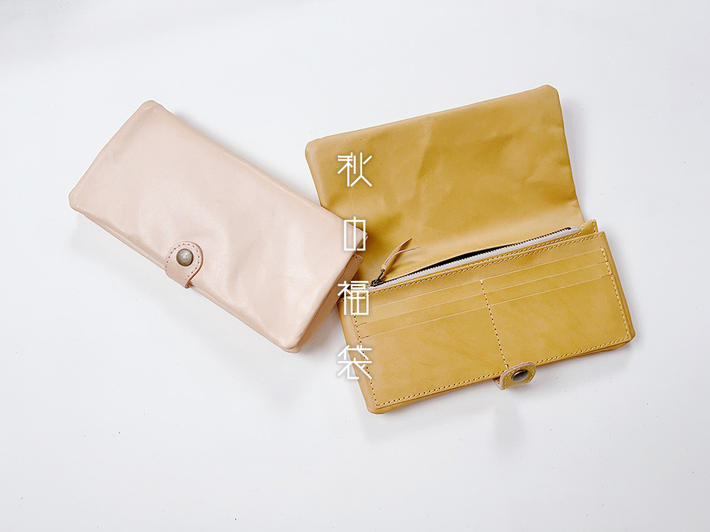 数量限定1点 秋の福袋実りの秋財布　ふっくら手馴染みの良い長財布ペア♡「フルプランプ」