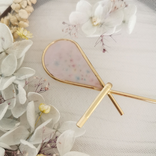 ポニーフック 押し花 ヘアアクセサリー