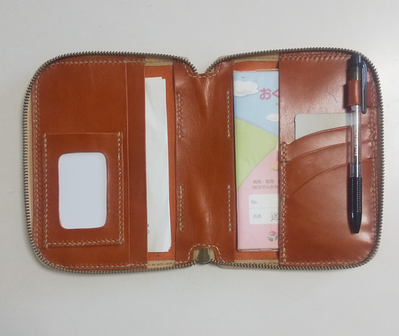 ハンドメイドラウンドファスナーマルチカバー6 ブックカバー さち 通販